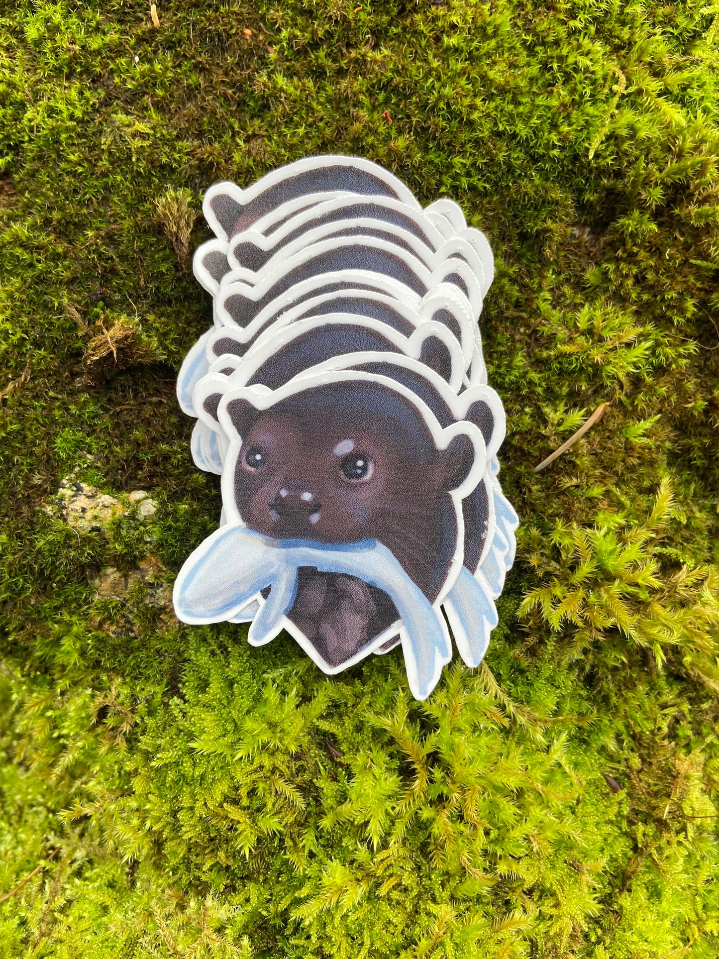 Giant otter sticker-conservation series